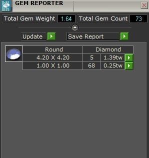 Blue and white diamond stone ring 2263 3D print model 3D print model_8