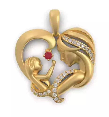 MOTHER AND SON PENDANT