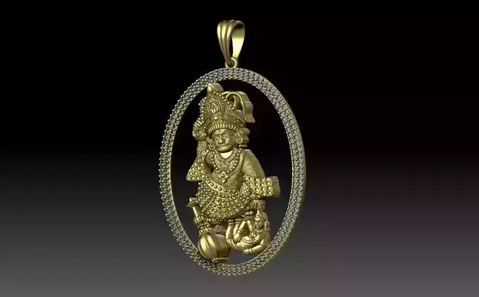 SALANGPUR HANUMANJI PENDANT