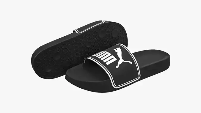 Puma Leadcat Slide Sandals Black