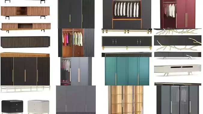 Furniture collection wardrobe hallways cupboards stands dresser 