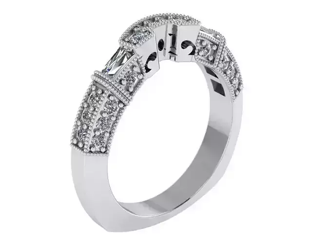 Round diamond ring 2264 3D print model