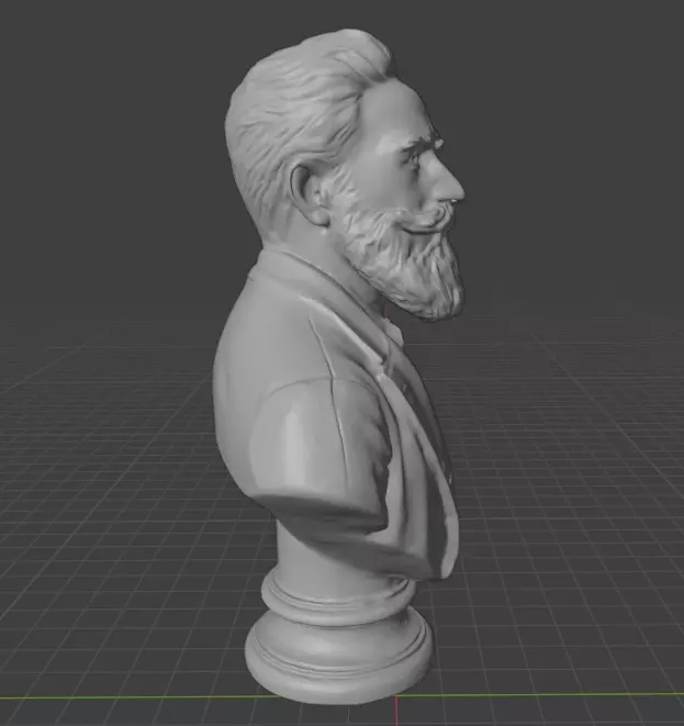 Wilhelm Rontgen 3D print model_7