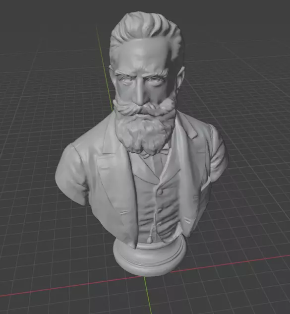 Wilhelm Rontgen 3D print model_3