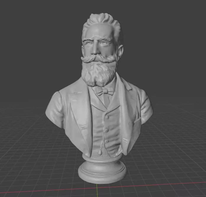 Wilhelm Rontgen 3D print model_1