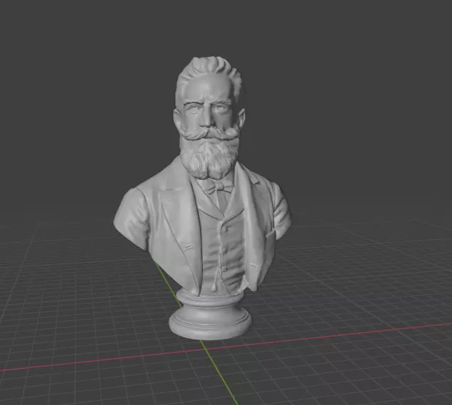 Wilhelm Rontgen 3D print model_2