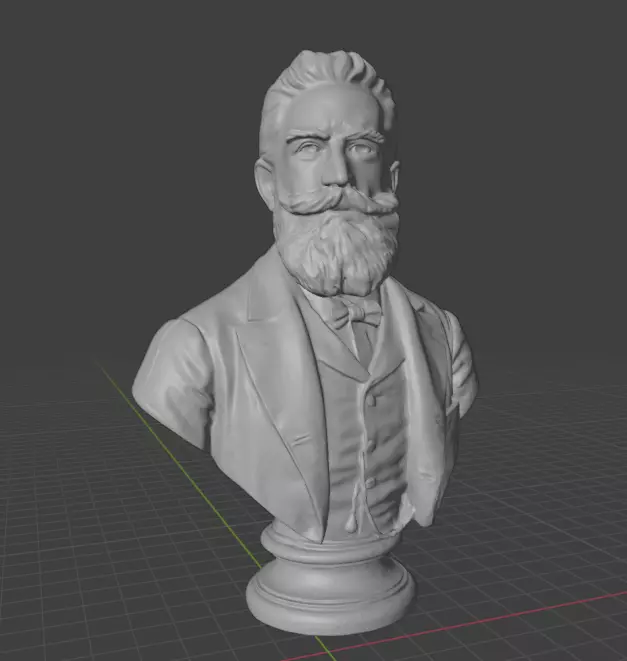 Wilhelm Rontgen 3D print model_4