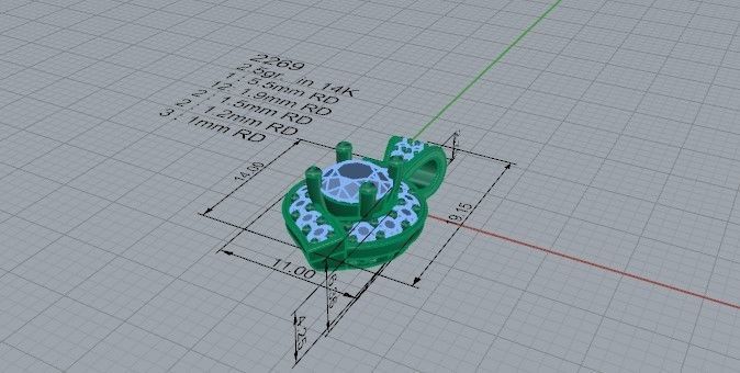 Palatial pendant 2269 3D print model 3D print model_5