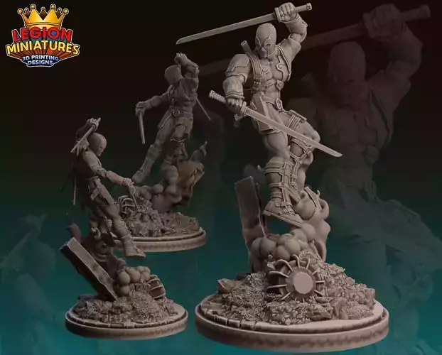 Marvel crisis protocol deadpool presupported included 