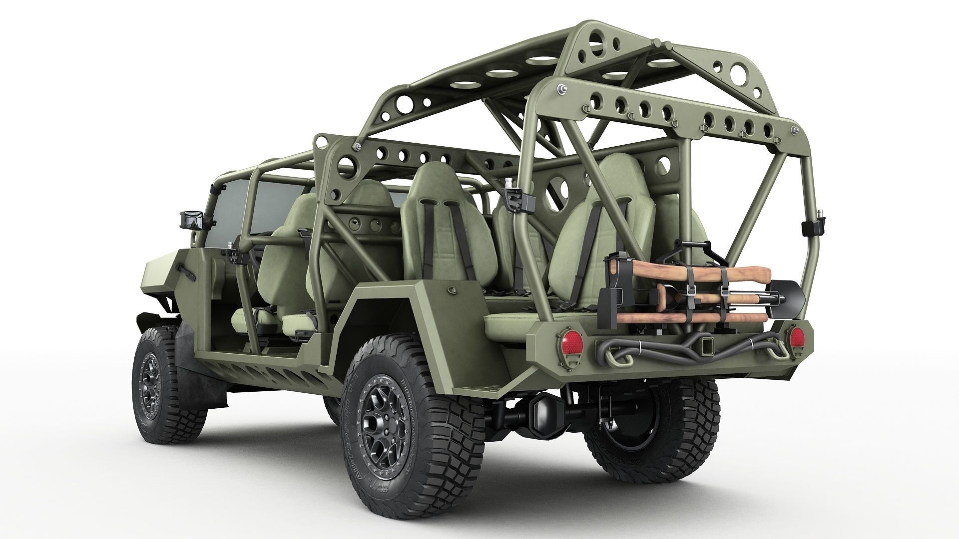 Chevy Colorado ZR2 military ISV 3D model_7