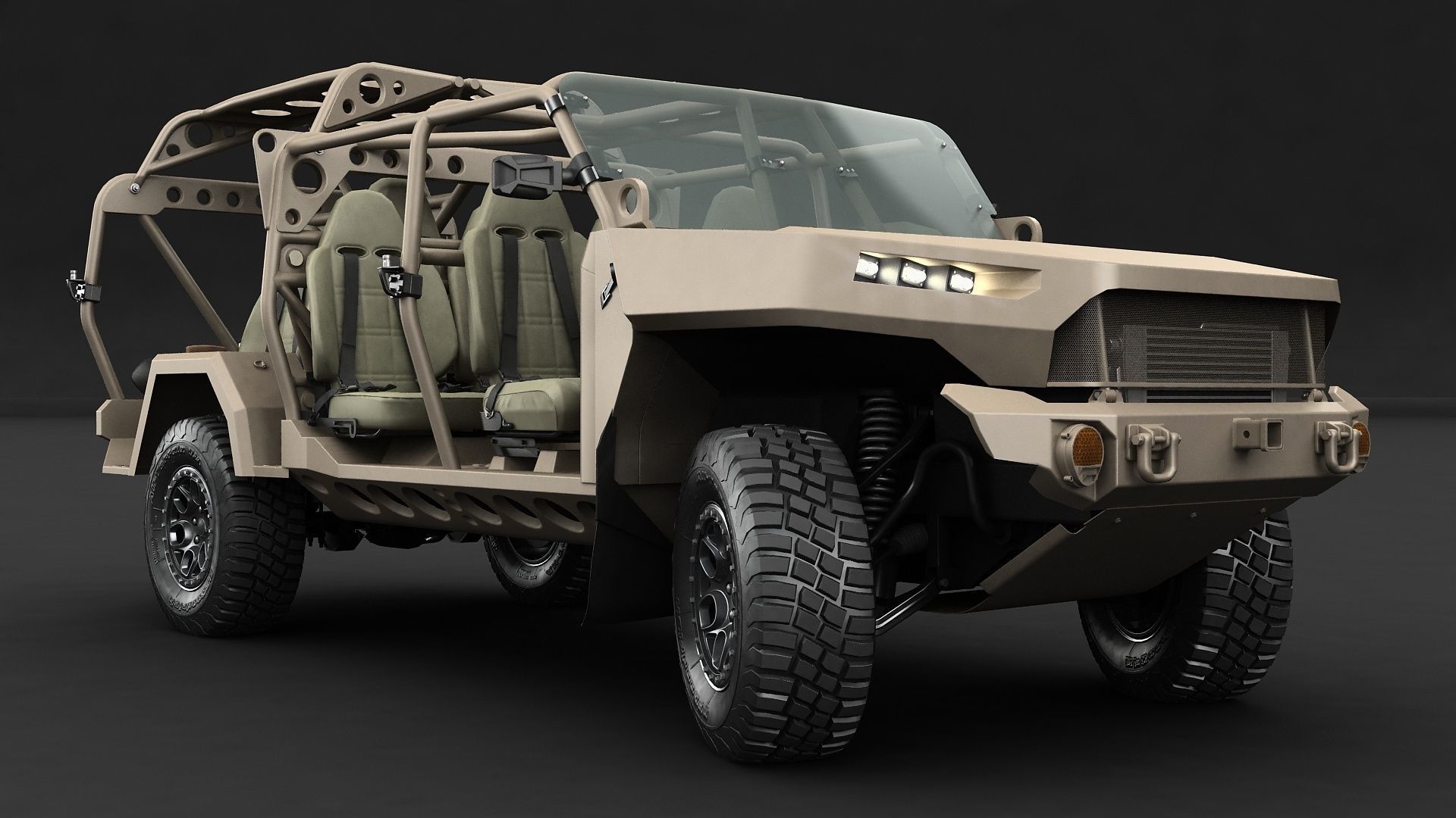Chevy Colorado ZR2 military ISV 3D model_16