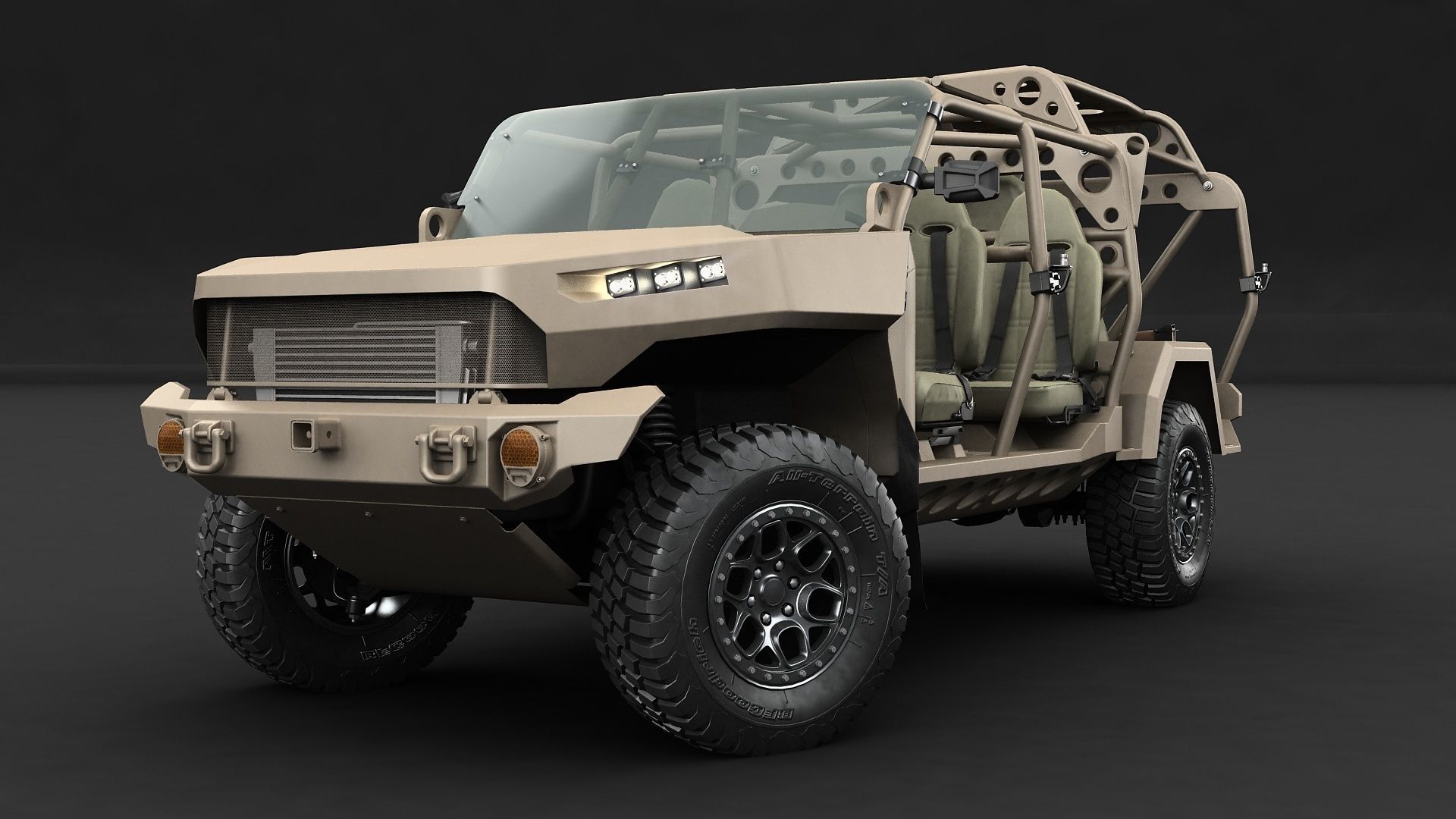 Chevy Colorado ZR2 military ISV 3D model_10