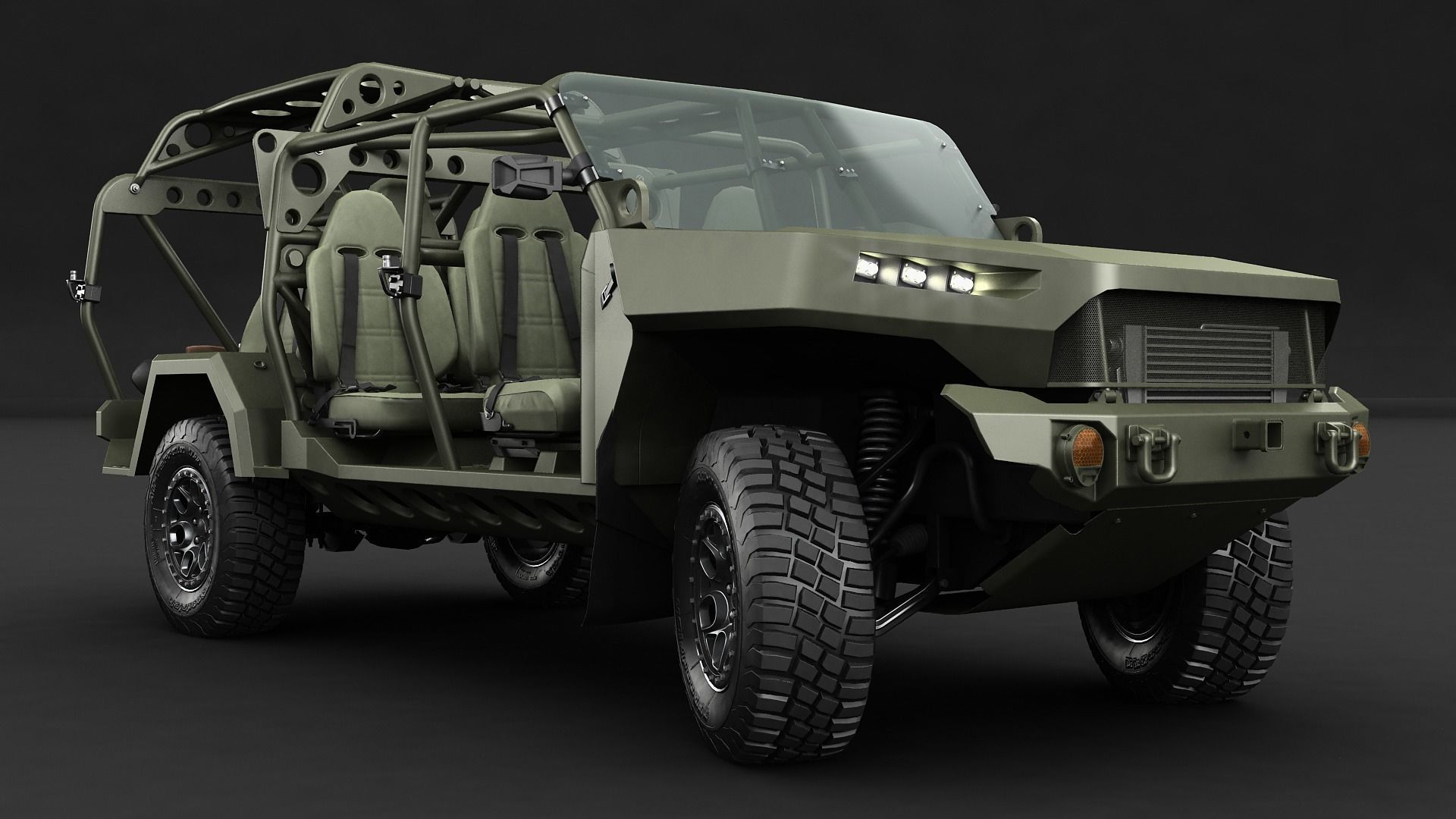 Chevy Colorado ZR2 military ISV 3D model_15