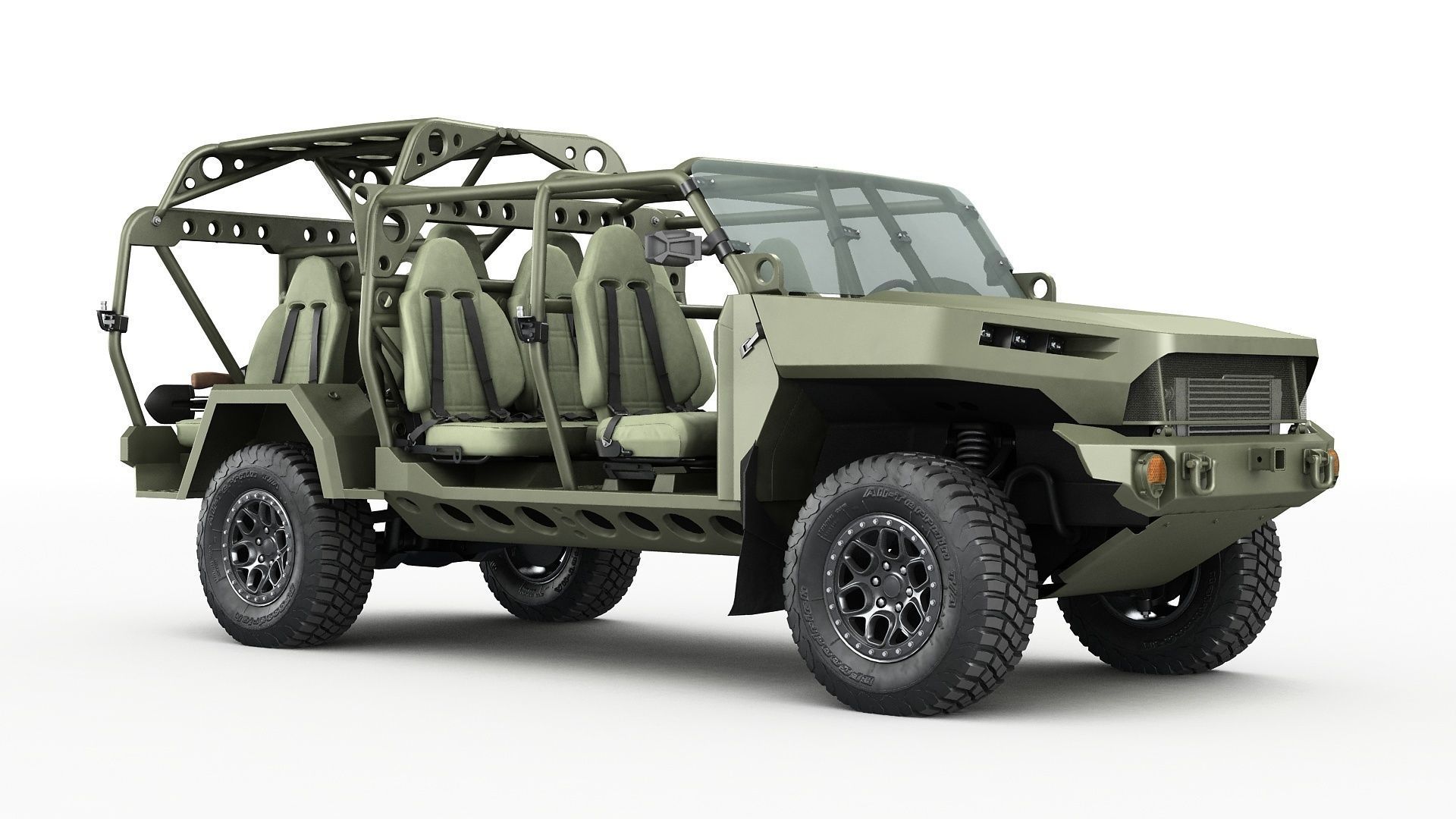 Chevy Colorado ZR2 military ISV 3D model_4