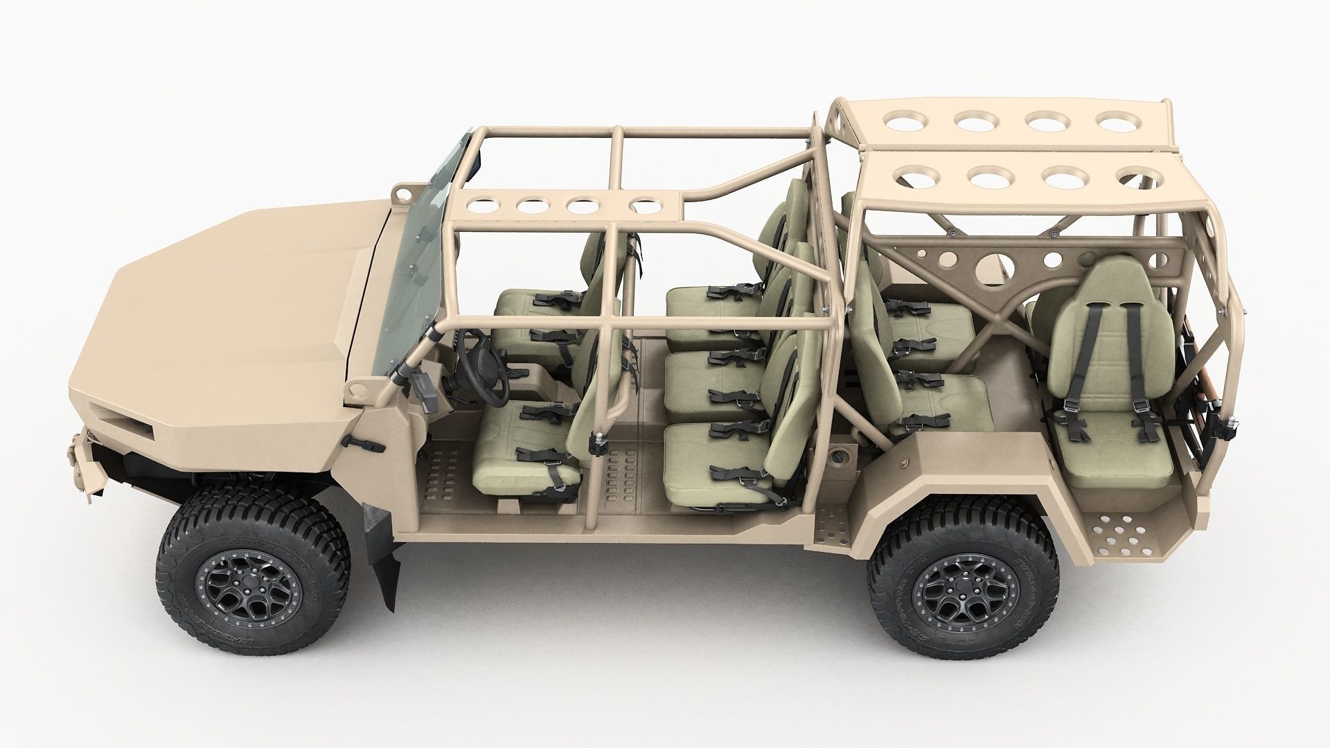 Chevy Colorado ZR2 military ISV 3D model_23