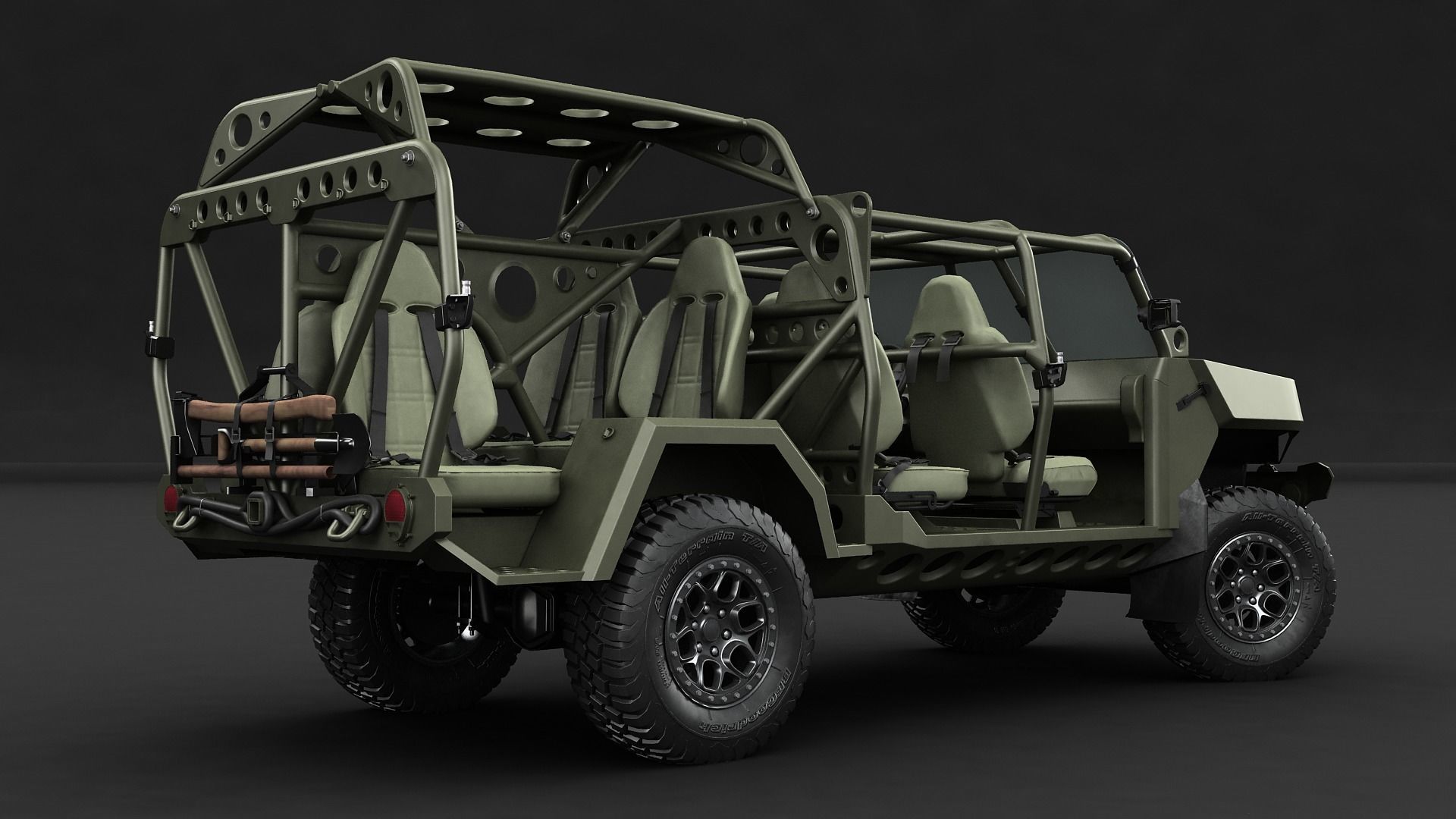 Chevy Colorado ZR2 military ISV 3D model_13