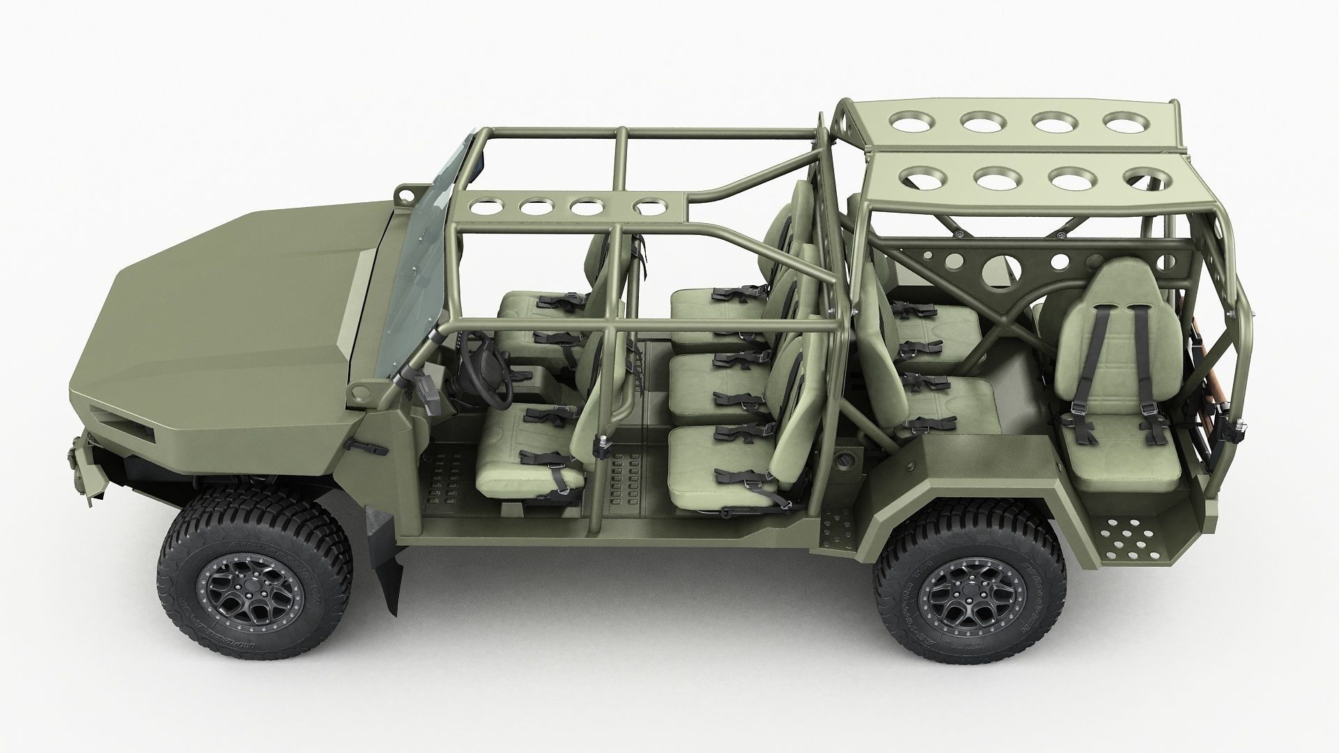 Chevy Colorado ZR2 military ISV 3D model_22