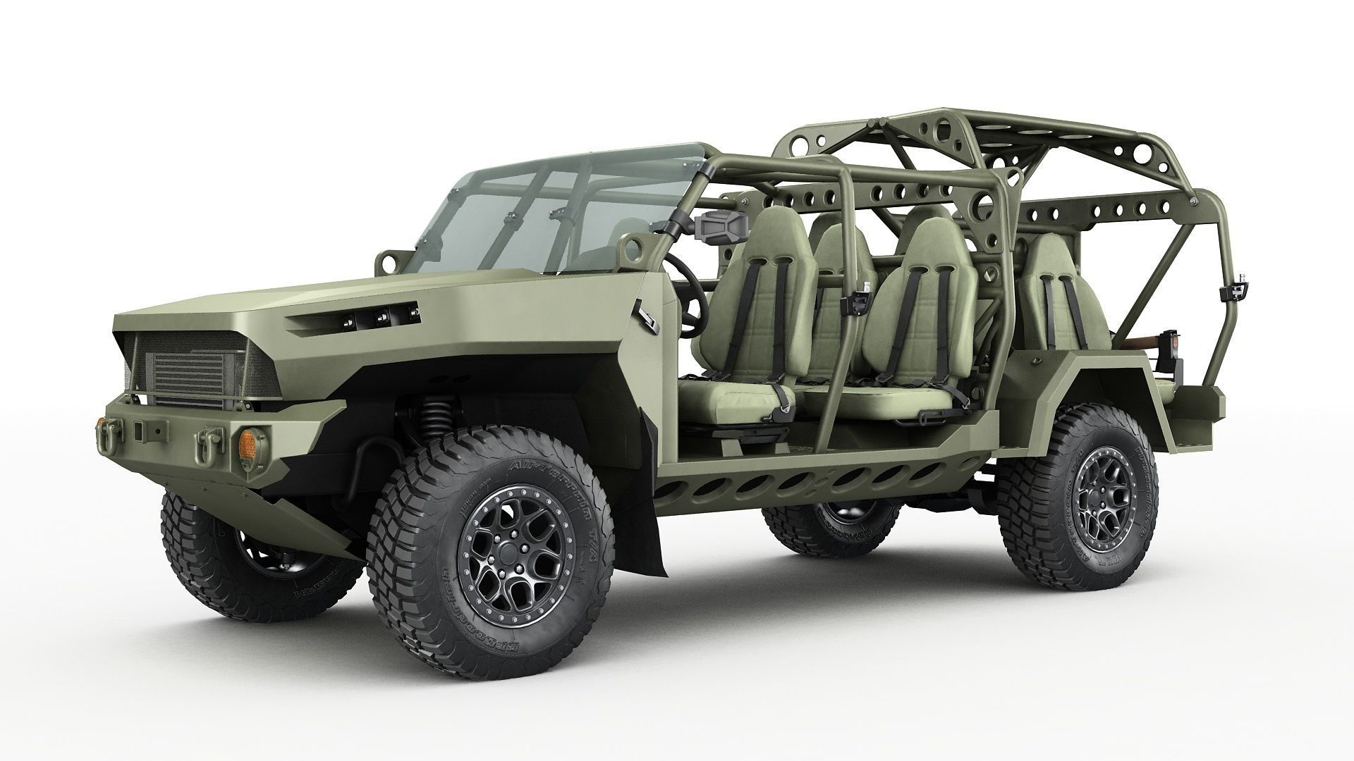 Chevy Colorado ZR2 military ISV 3D model_2