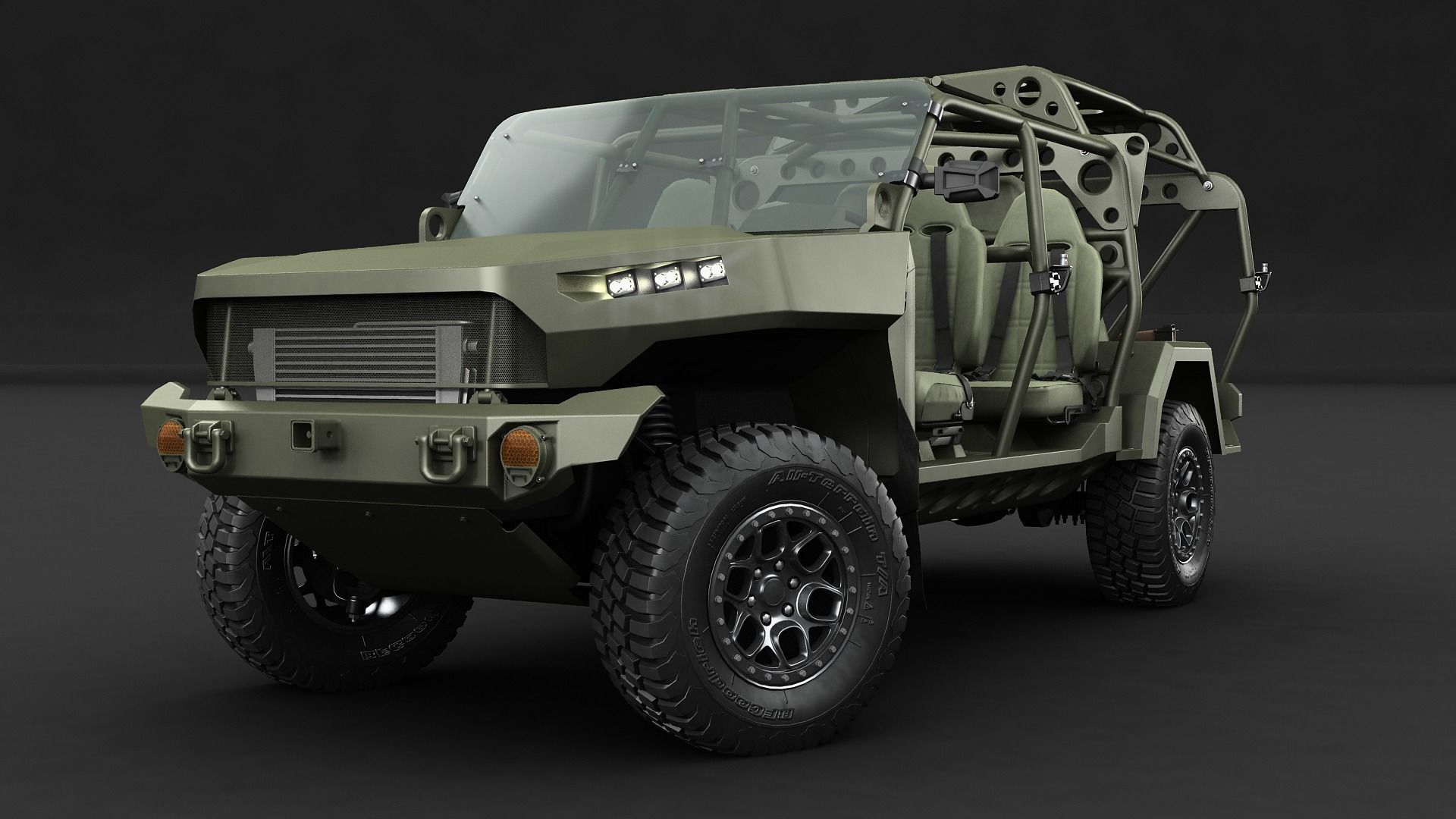 Chevy Colorado ZR2 military ISV 3D model_9