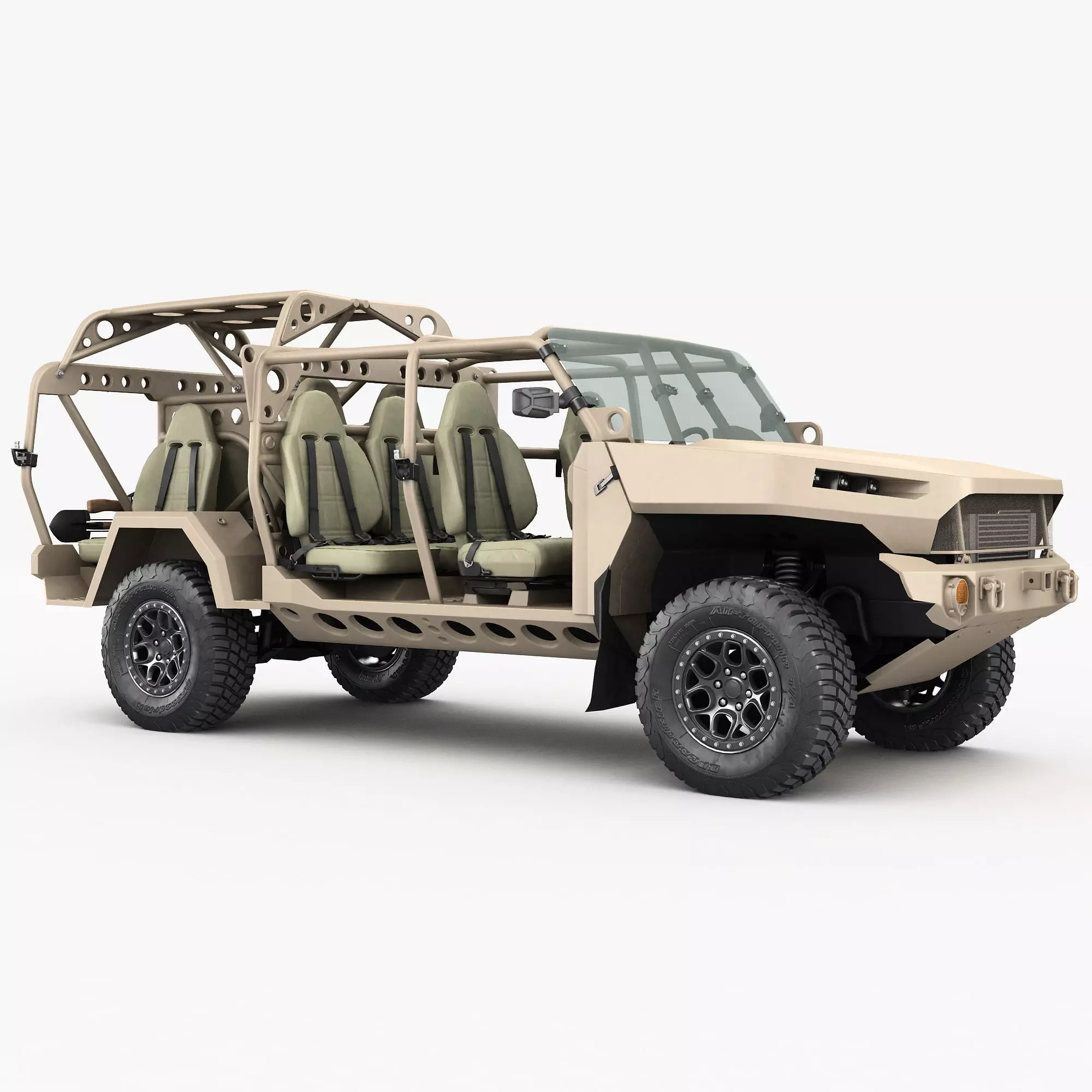 Chevy Colorado ZR2 military ISV 3D model_0