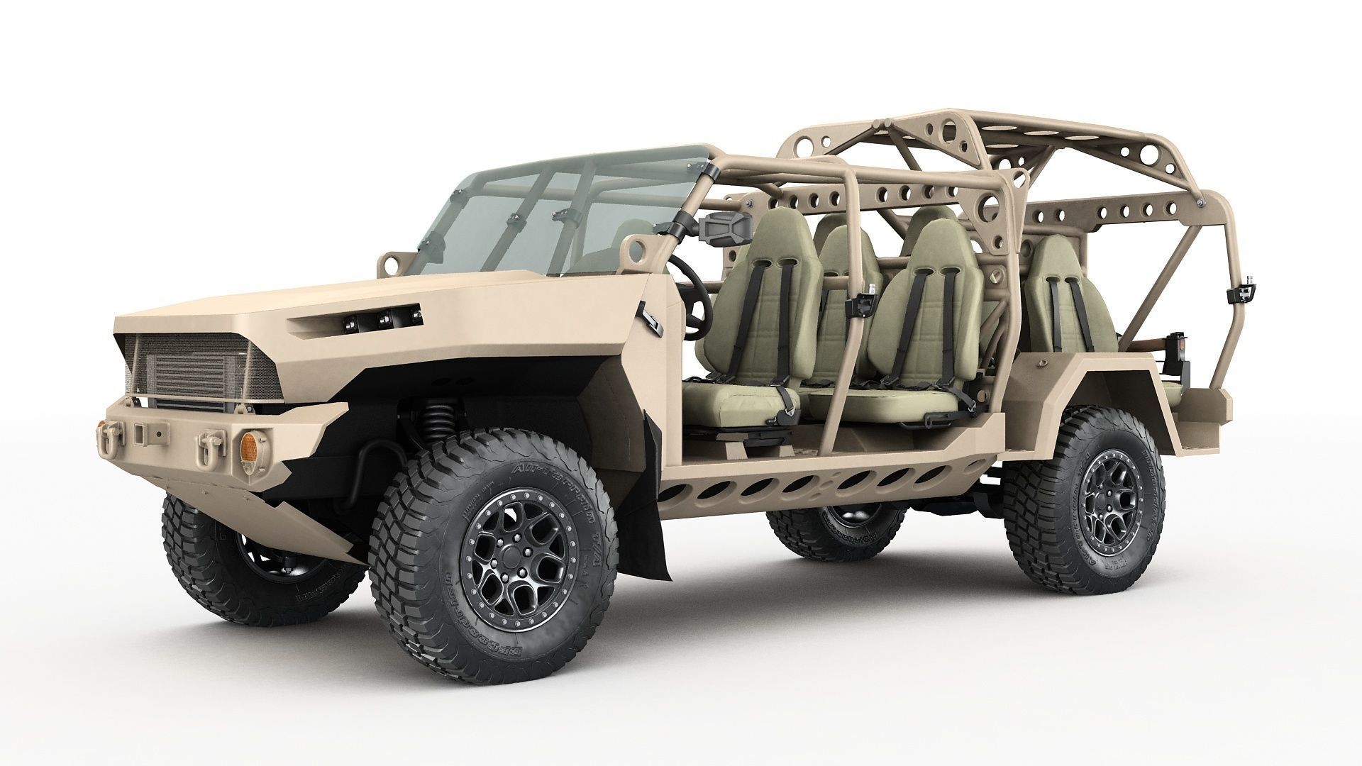 Chevy Colorado ZR2 military ISV 3D model_1