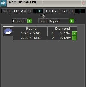 Oval 3-Stone diamond ring 2275 3D print model 3D print model_8