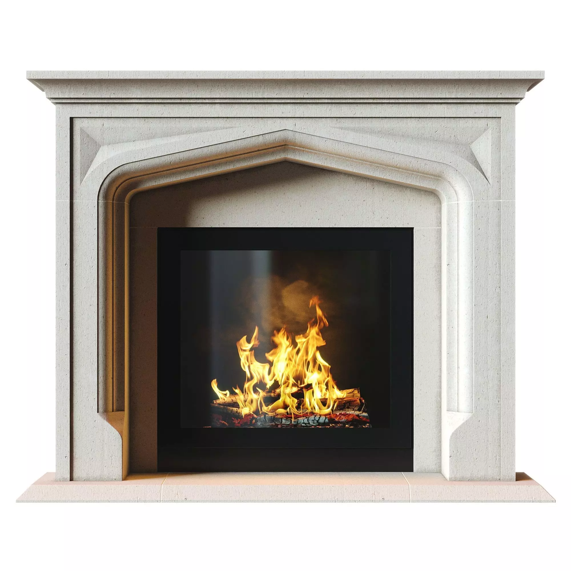Modern fireplace 3D model