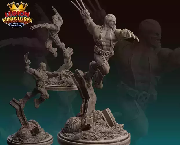 Marvel crisis protocol wolverine presupported included 