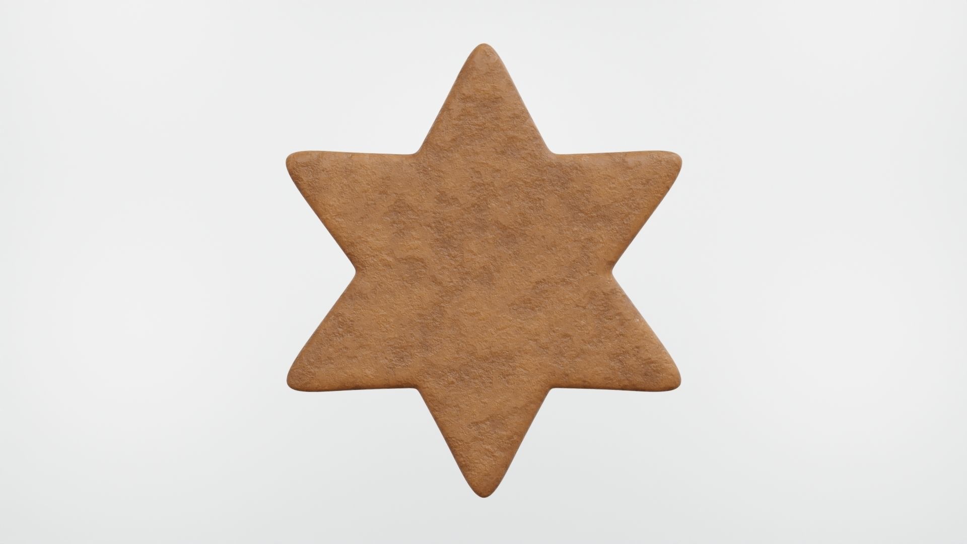 Gingerbread Christmas Cookie 06 3D model_3