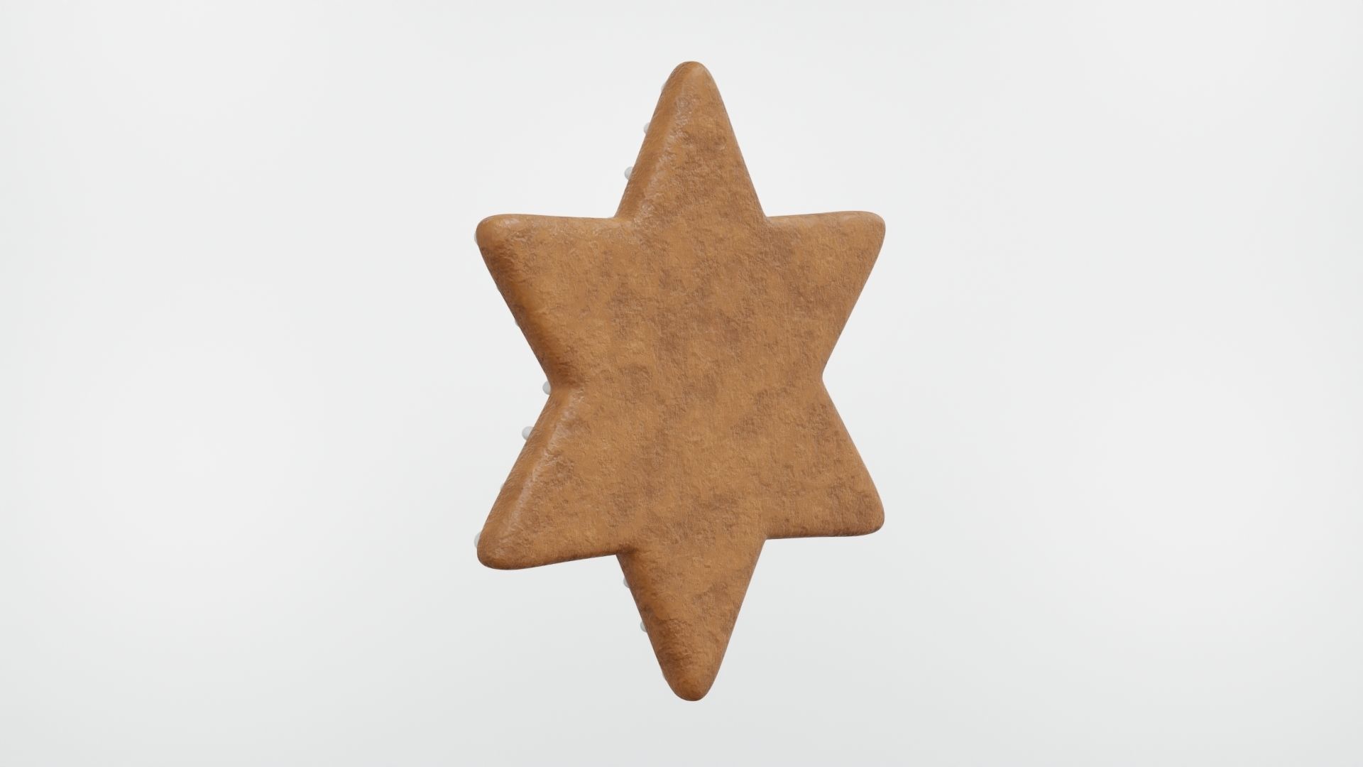 Gingerbread Christmas Cookie 06 3D model_4