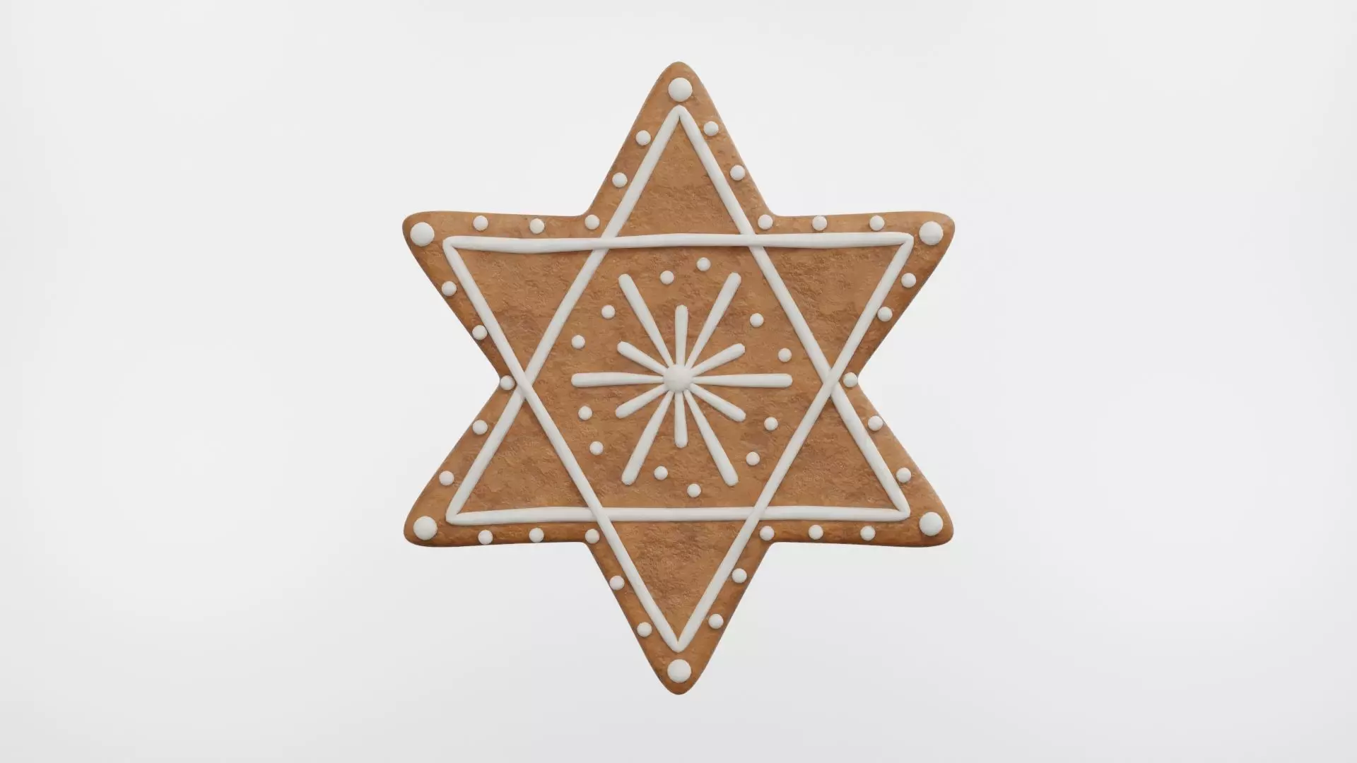 Gingerbread Christmas Cookie 06 3D model_0