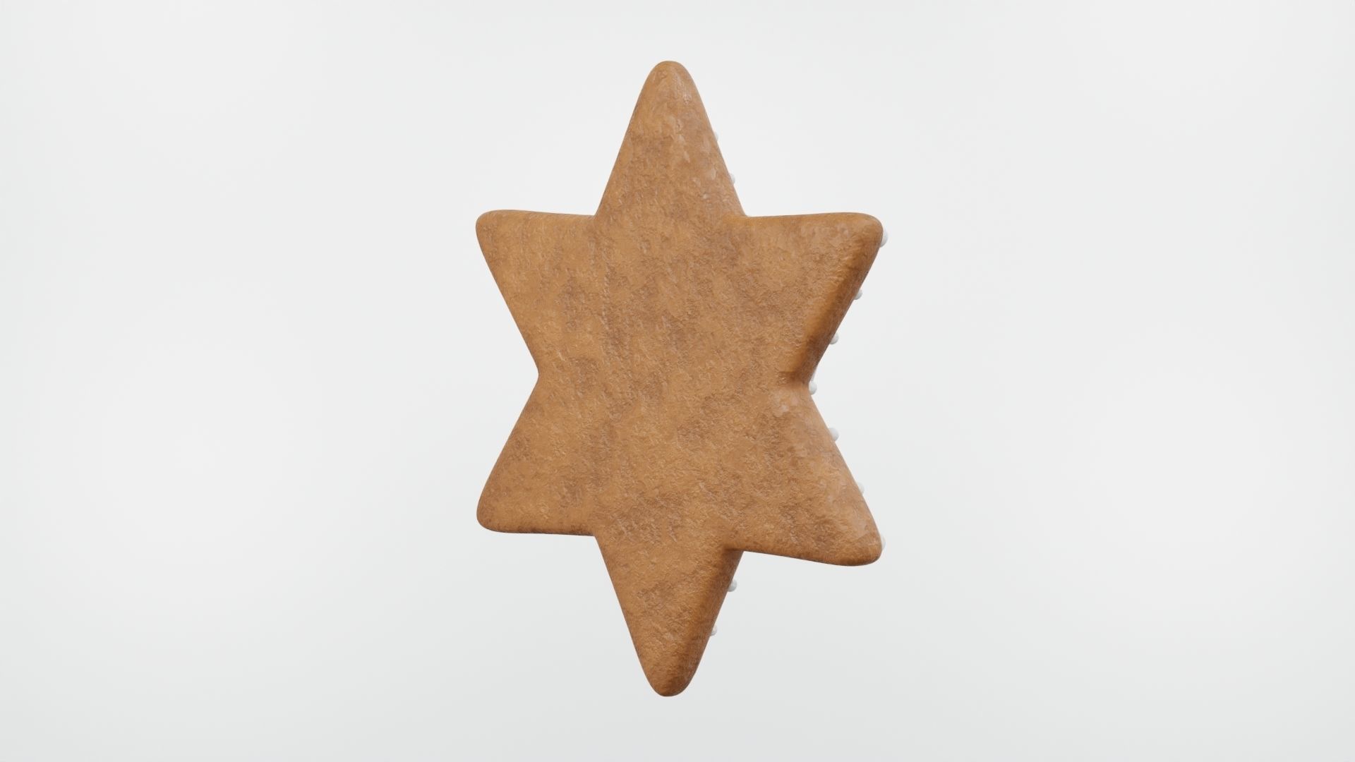 Gingerbread Christmas Cookie 06 3D model_2