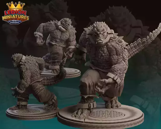 Marvel crisis protocol killercroc presupported included 