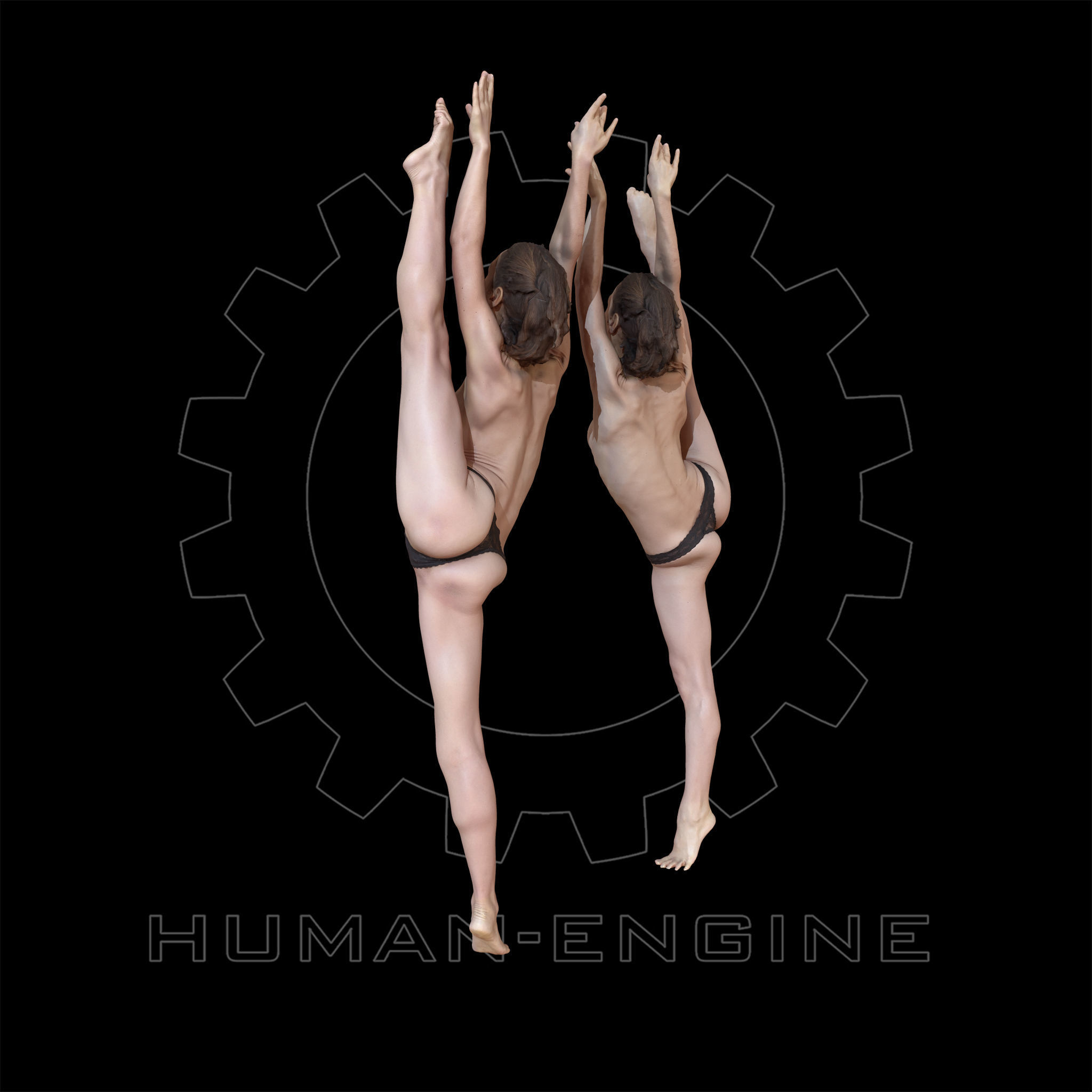 Female Scan - Sylph Ballet Poses 43-44 3D model_13
