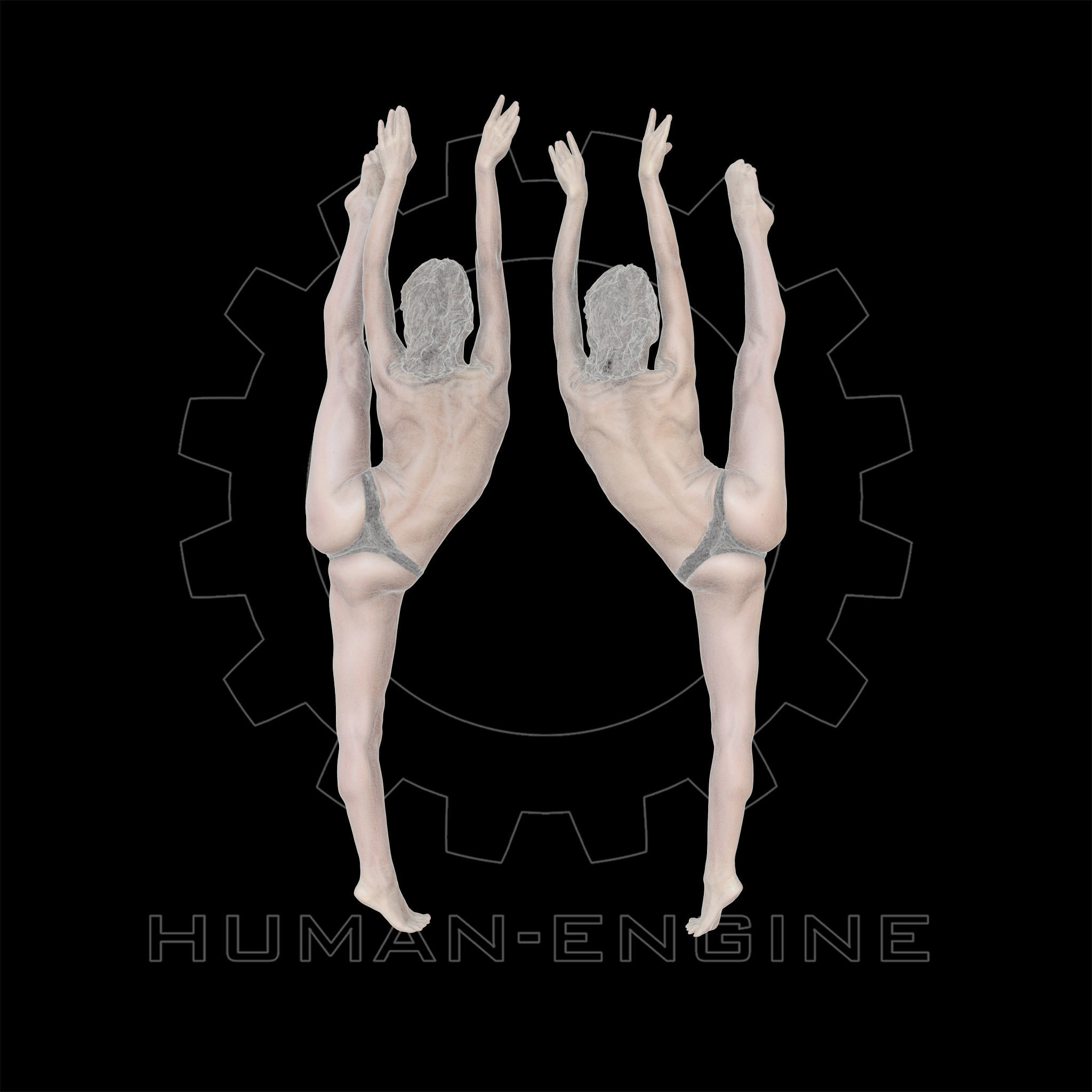 Female Scan - Sylph Ballet Poses 43-44 3D model_12