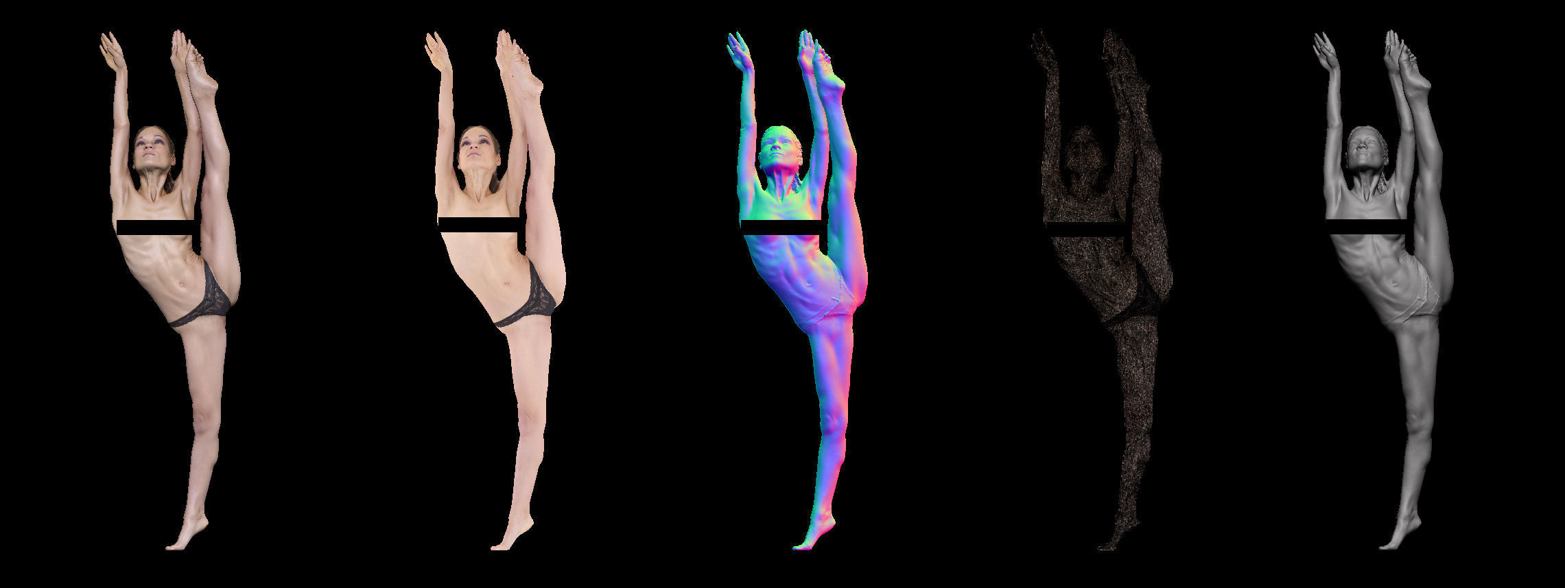 Female Scan - Sylph Ballet Poses 43-44 3D model_1