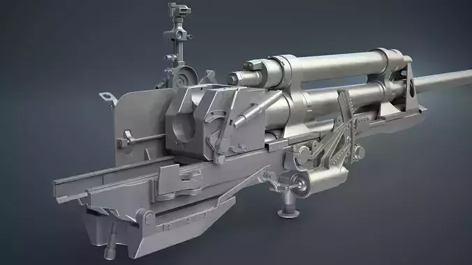 ZiS-3 gun for SU-76 3D model