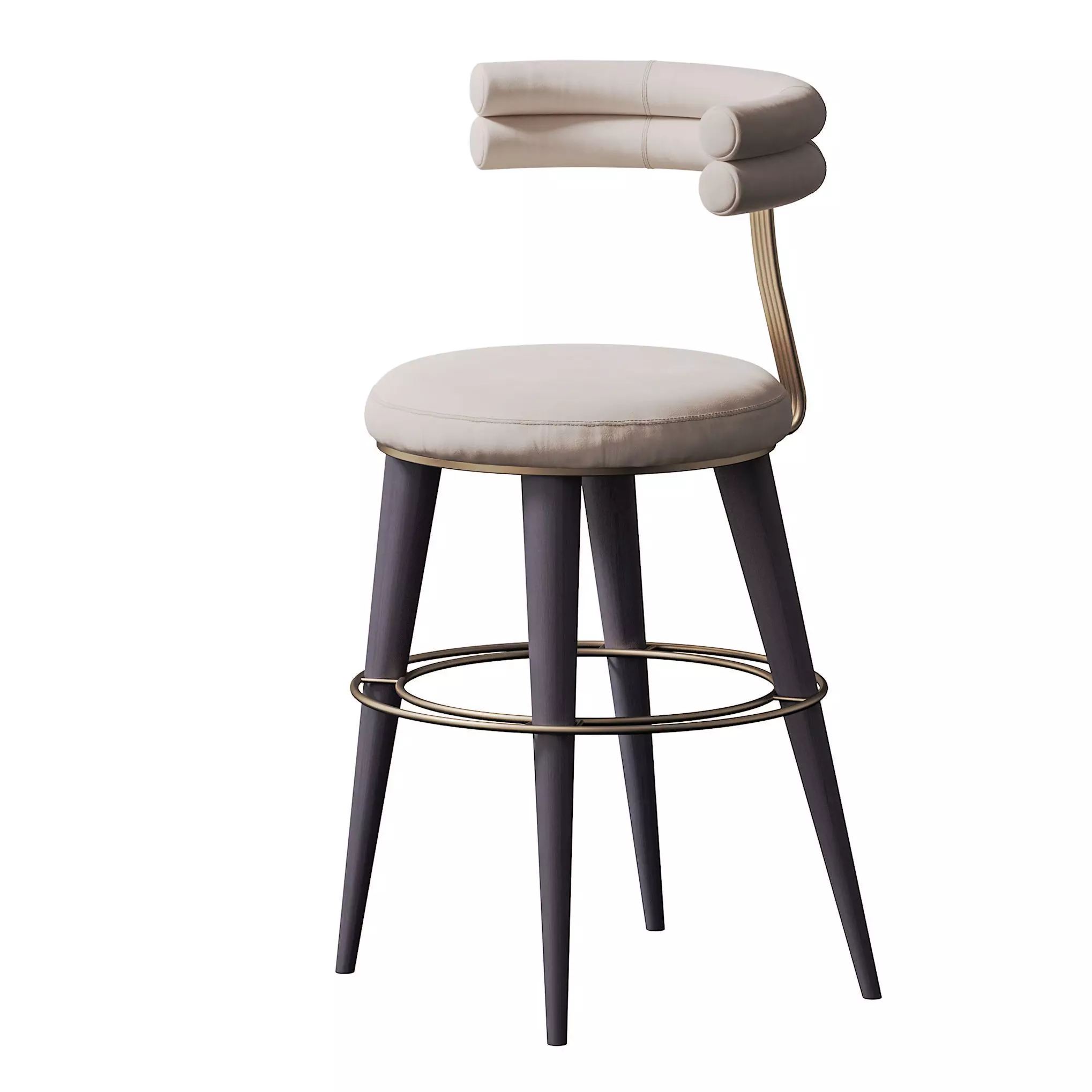 Agatha Barstool Low-poly 3D model