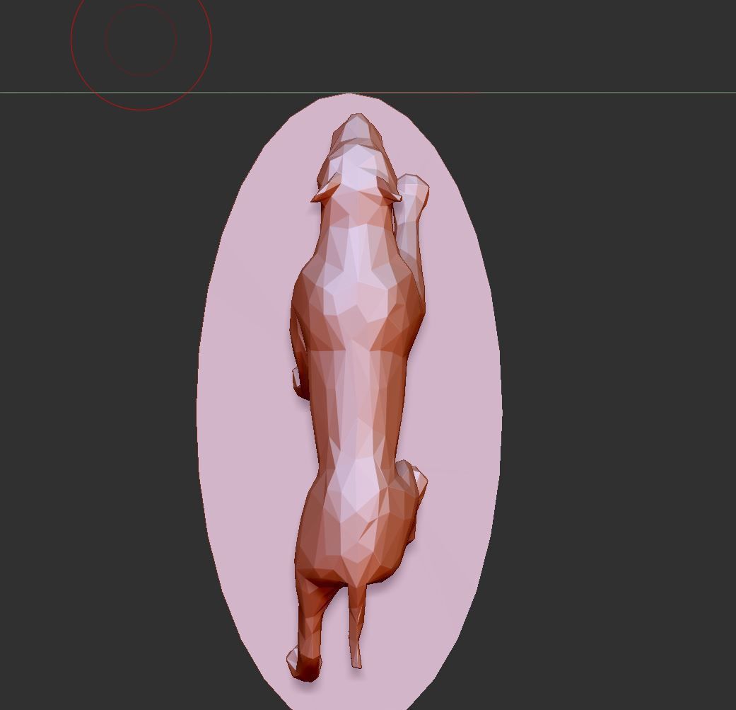 saber-toothed cat low poly 3D print model_4