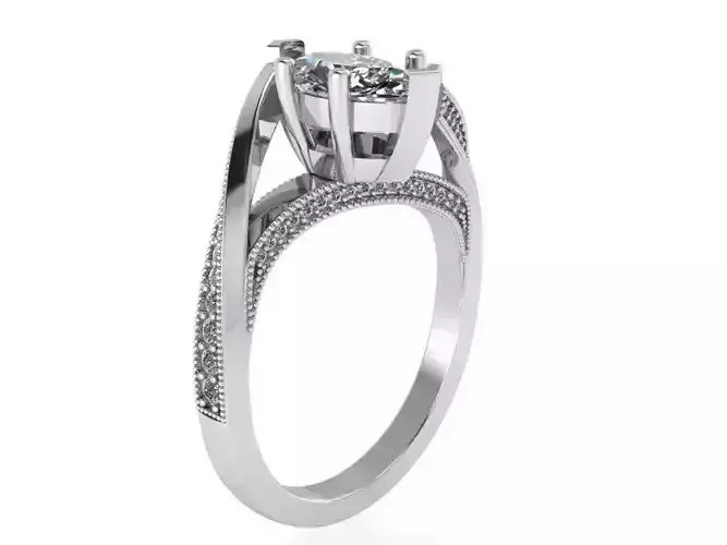 Diamond design ring 2282 3D print model 