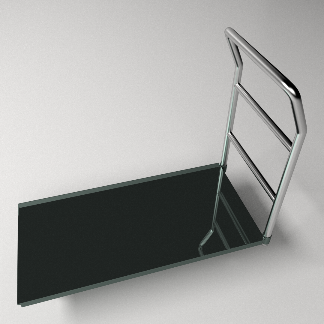 Platform Hand Truck 3D model_2