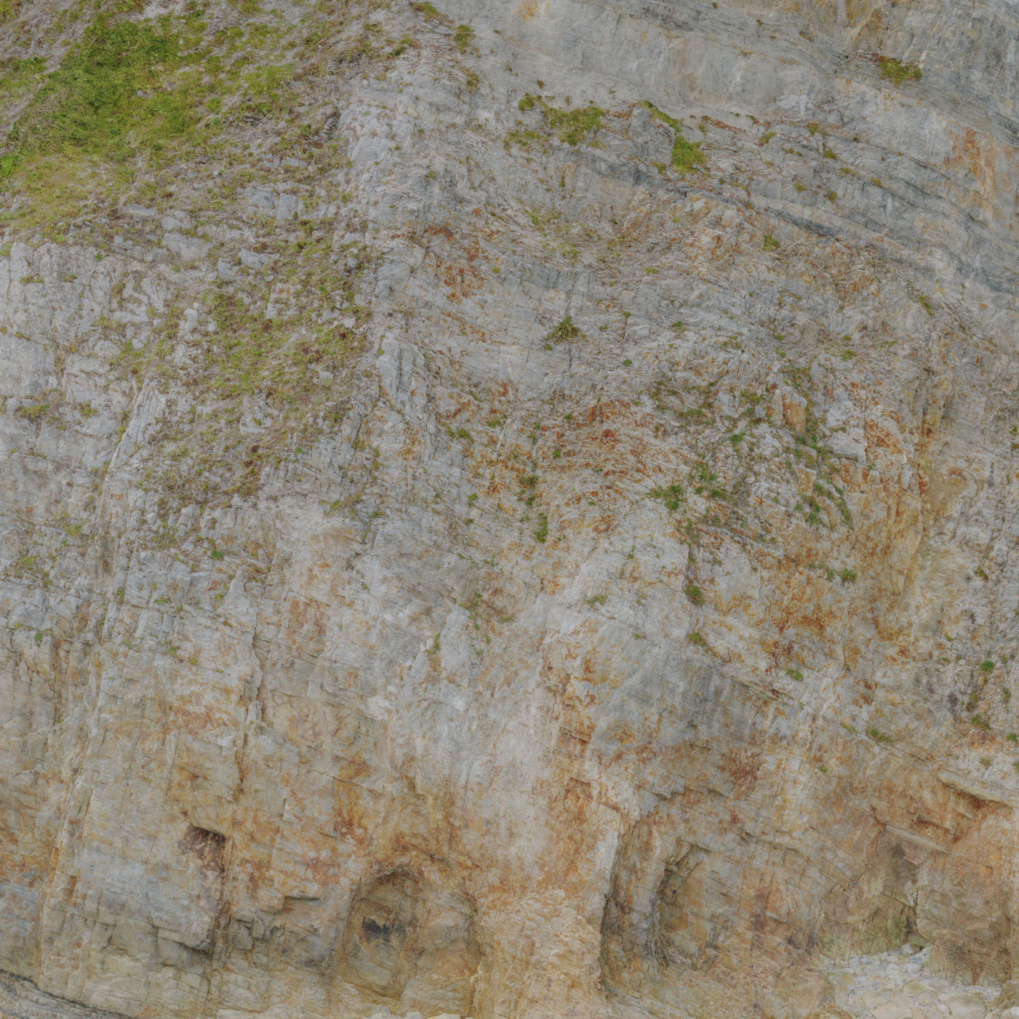 Large Coast Cliff PBR Scan 04 Low-poly 3D model_13