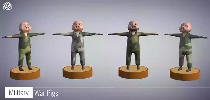 War Pigs - 3D Military Stickman