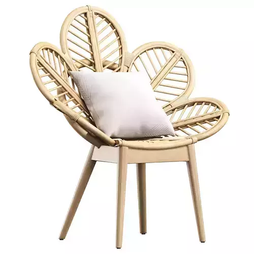 Kids Rattan Chair 3D model Kids Rattan Chair 3D model