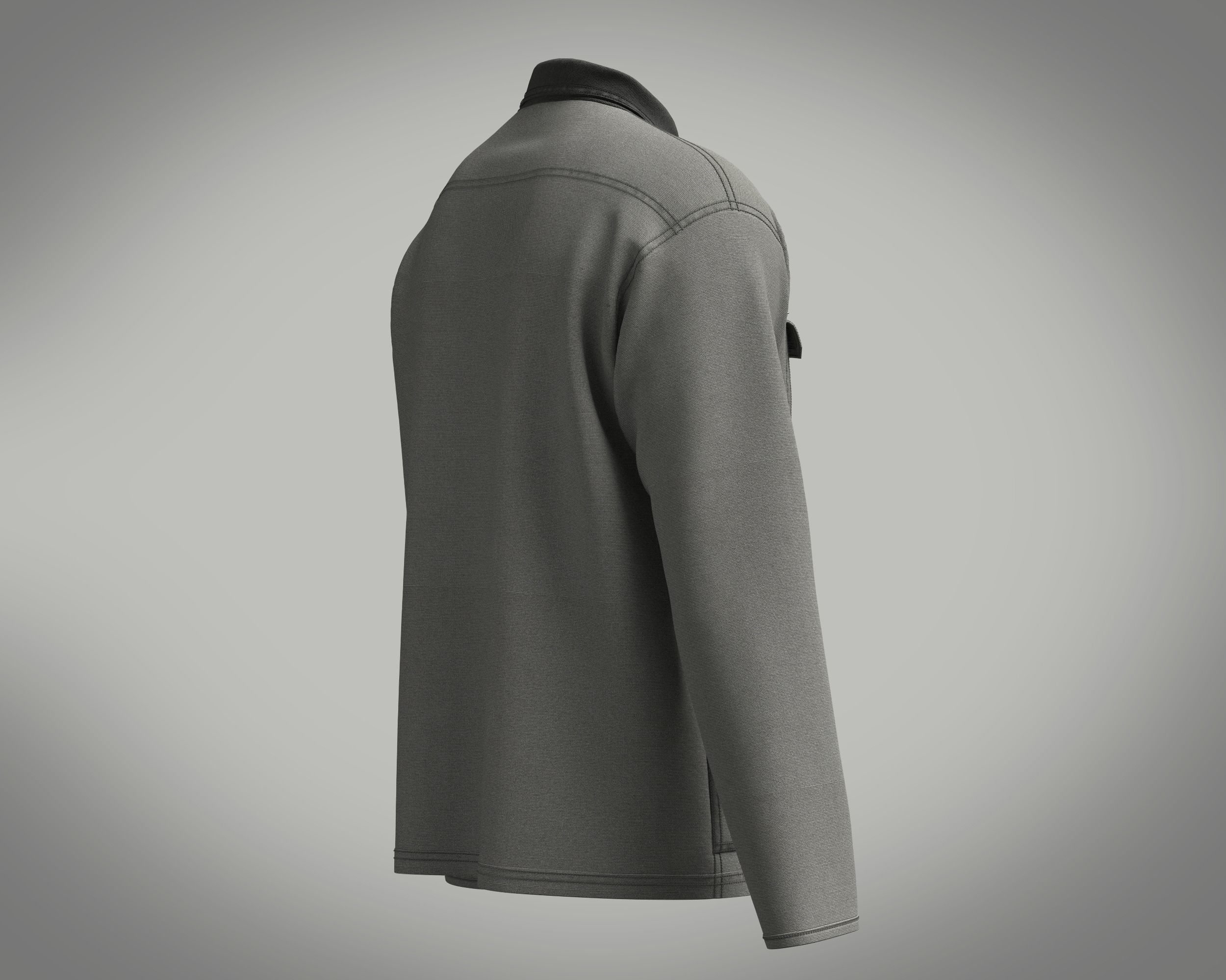 Mens Workwear Jacket 3D model_2