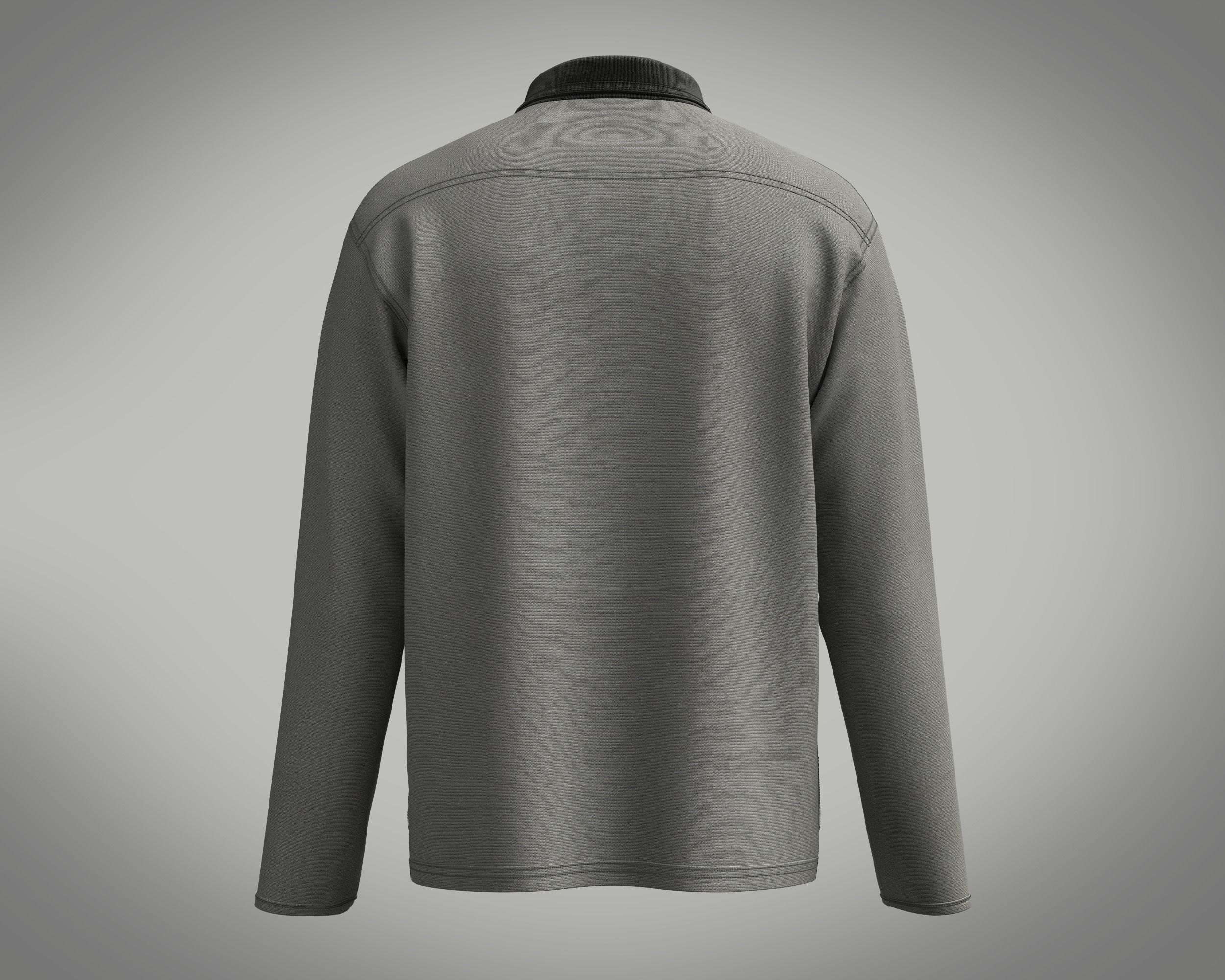 Mens Workwear Jacket 3D model_3