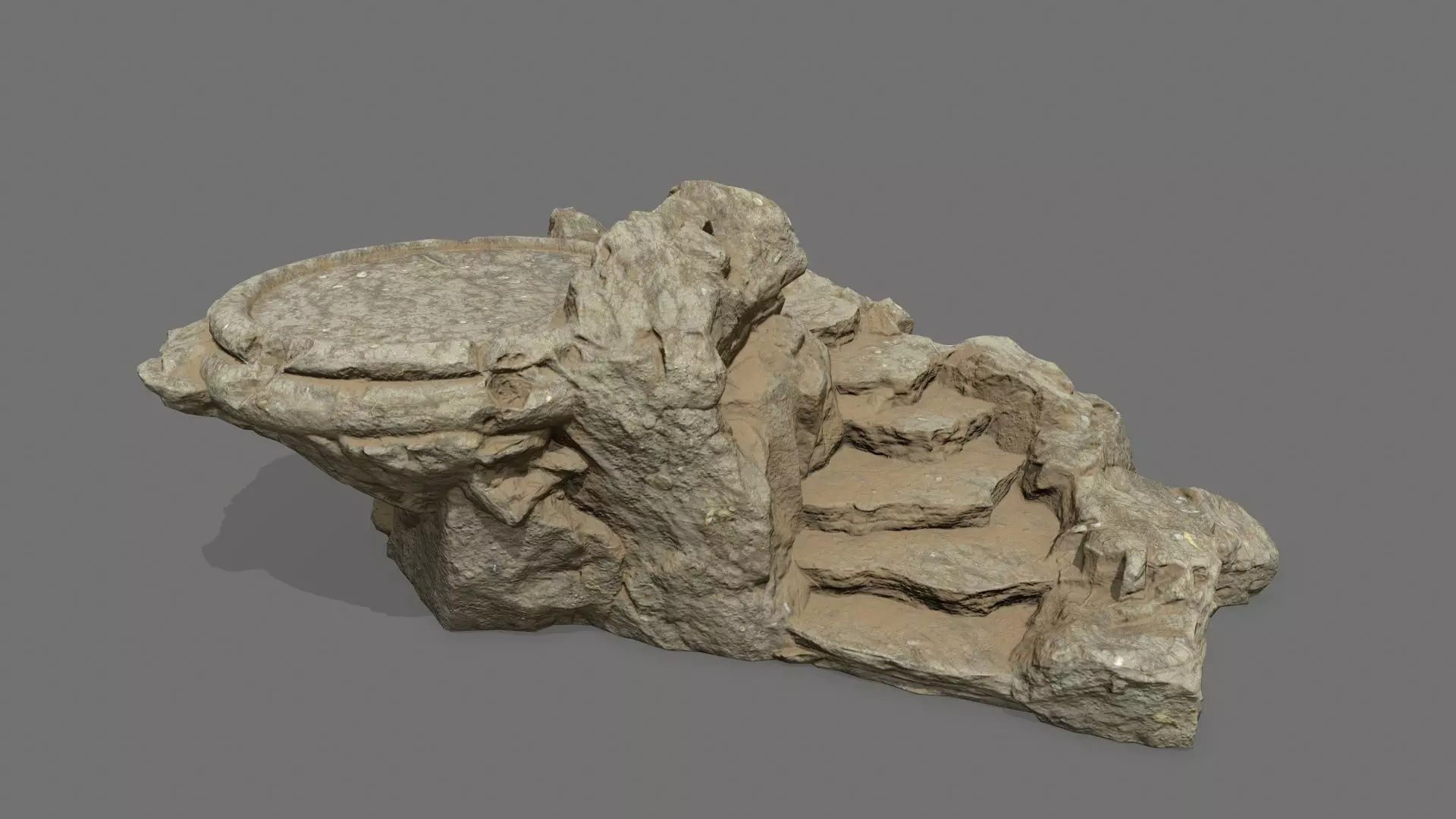  Ladder Ruin Low-poly 3D model_0