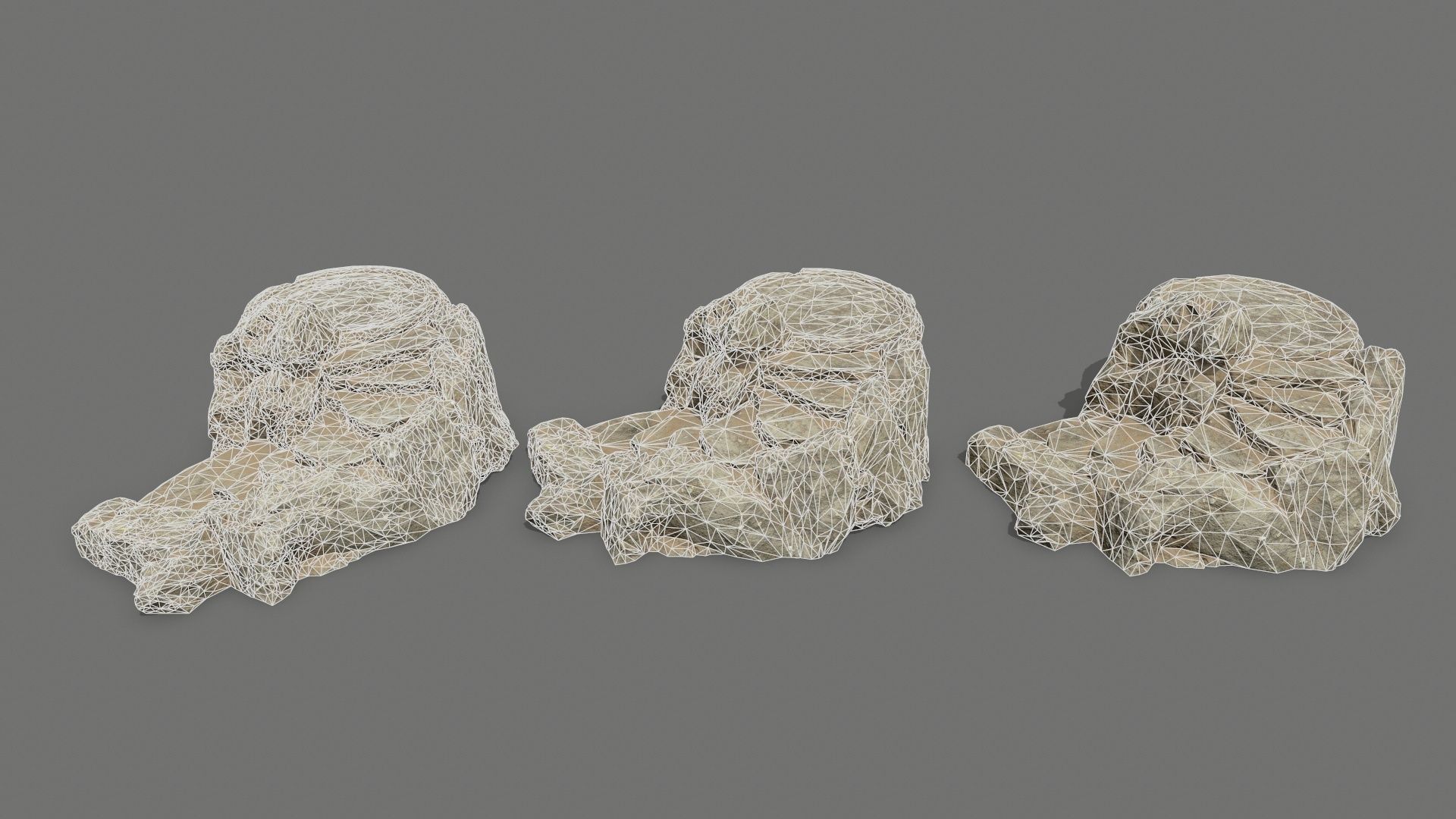  Ladder Ruin Low-poly 3D model_11