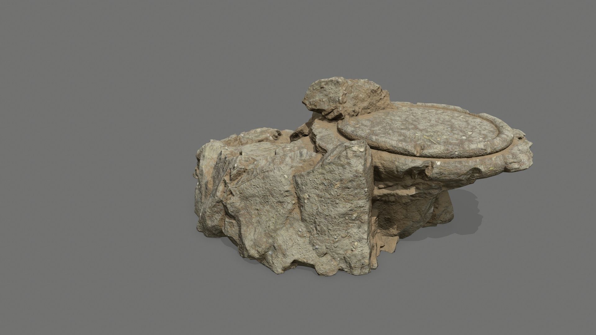  Ladder Ruin Low-poly 3D model_4