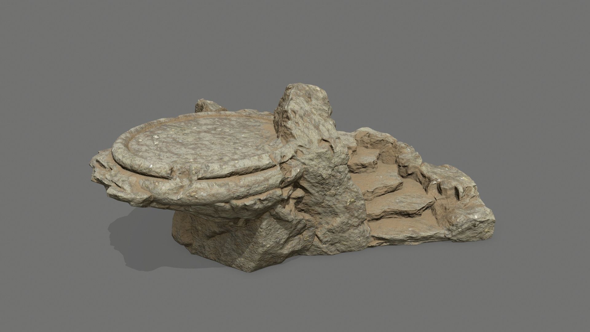  Ladder Ruin Low-poly 3D model_6